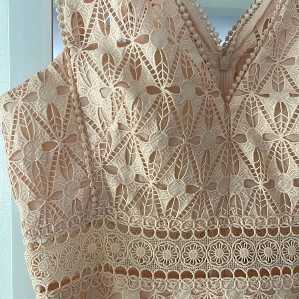 NWOT Sandro Bilali Guipure Lace Dress Women Size 2 - S/M - Picture 10 of 16